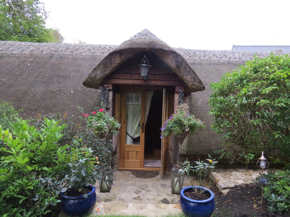 The back door under the thatch